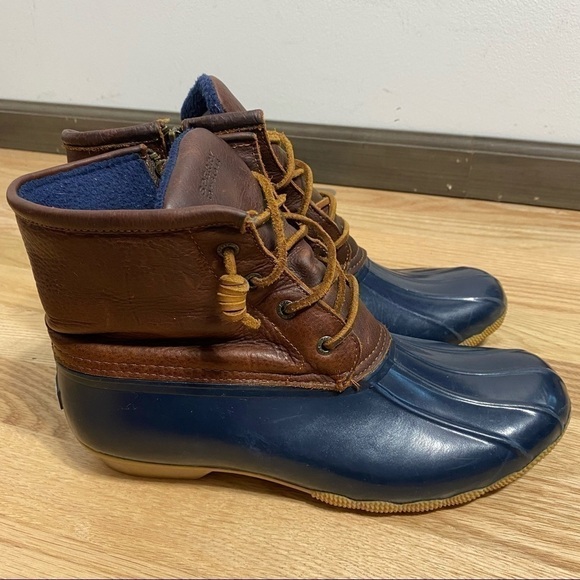 Sperry Duck Boots Sz 11 Women’s Waterproof Rubber Rain - Picture 2 of 9